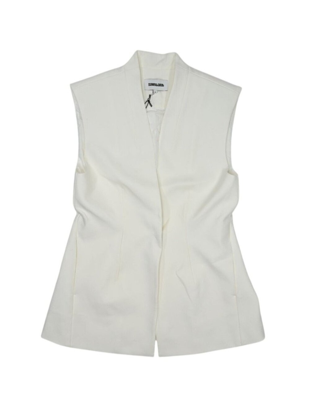 Saint Art Cora Tailored Vest in White